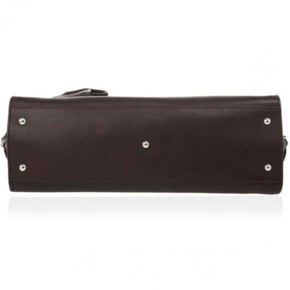 Salvatore Ferragamo Dark Brown Leather Handbag - Picture 6 of 16